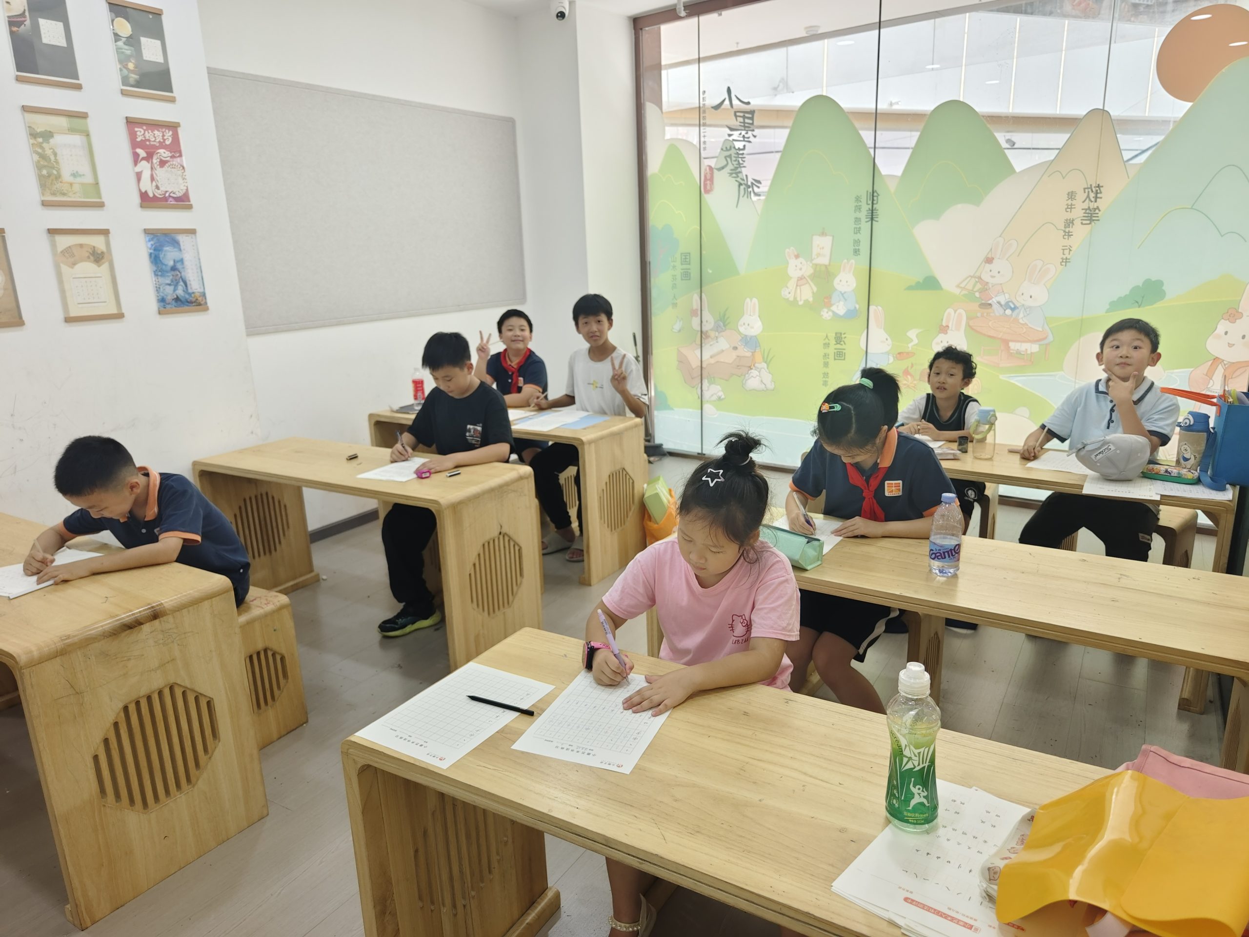 图片[5]-小志老师小墨艺术书法练字课堂实拍-52书法博客